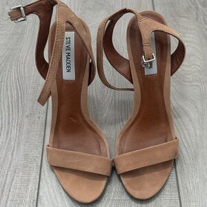 Steve Madden Nude Strappy Heels